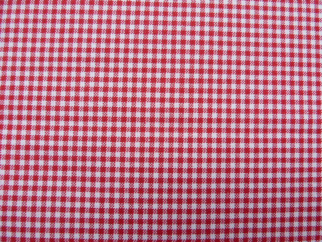 Westfalenstoff kleines Vichykaro rot weiß kariert Baumwolle 150 cm breit