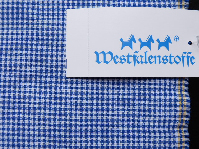 Westfalenstoff Vichykaro blau weiß kariert Baumwolle 150 cm